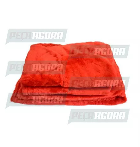 CAPA PELUCIA CHINIL BANCO C/LOGO VOLVO FH SO MOTORISTA ATE 2009 GAUCHA VERMELHA 