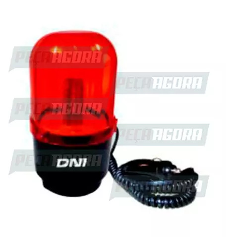 SINALIZADOR ''GIROFLEX'' 24 LEDS BIVOLT VM ROTATIVO MAGNETICO DNI (446768)