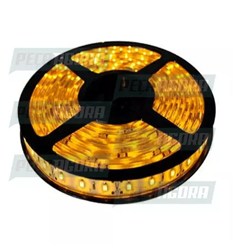 LAMPADA IMPORTADA LED FITA 12V 300 LEDS AMARELA SLIM (05 MTS) SILICONE (445780)