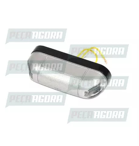 LANTERNA PLACA PALITINHO CINZA TORPEDO ACRILICA 1063T SINALSUL (422019)