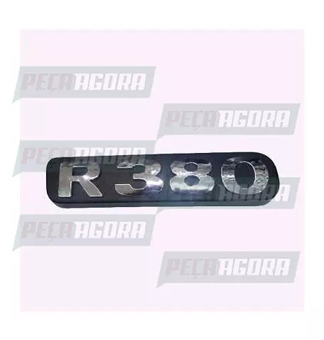 EMBLEMA PLASTICO GRADE CROMADO PARA SCANIA ANTIGO ''R380'' (452290)