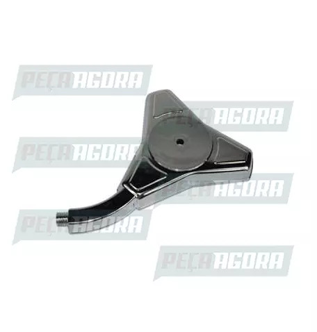 CALOTINHA CROMADA PLASTICA 3 PONTAS SIMPLES DIREITO  RODOAR (420873)