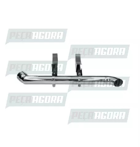 TUBO TERMINAL CURVO CROMADO 4,5'' LONGO 1290MM (KIT PARA SCANIA HIGHLINE) FABBOF