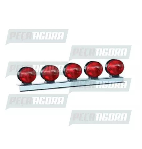 LANTERNA TRASEIRA 05 LENTES JEEP COM SUPORTE - VM AF (444148)