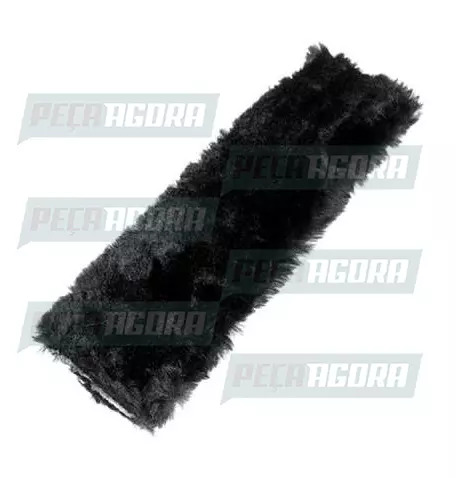 PROTETOR CINTO SEGURANCA PELUCIA CHINIL 60 CMS PRETO COM ESPUMA (445240)
