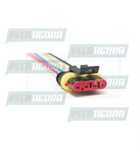 CONECTOR LANTERNA 4 VIAS COM RABICHO FAROL PARA IVECO STRALIS (458832-TC1041031)
