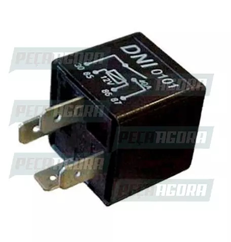 RELE AUXILIAR FORD CAMINHAO 88/89 4 TERMINAIS INVERTIDOS 40A 12V SEM SUPORTE DNI