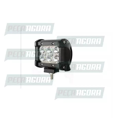 FAROL MILHA RETANGULAR MENOR COM  6 LEDS 18W BIVOLT (454938)