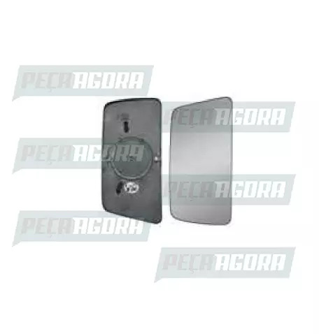 VIDRO ESPELHO MERCEDES BENZ ACTROS CONVEXO COM DESEMBACADOR COM BASE PRINCIPAL D