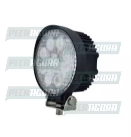 FAROL MILHA REDONDO 116X116X55 MM COM 9 LEDS 27 W (458424)