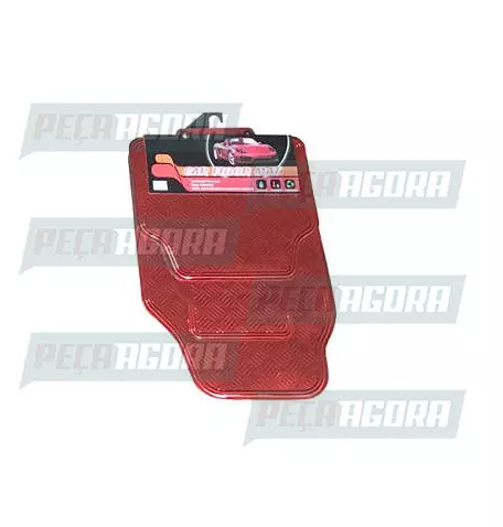 TAPETINHO CROMADO AUTOMOTIVO LINHA LEVE 5 PECAS VERMELHA (454984)