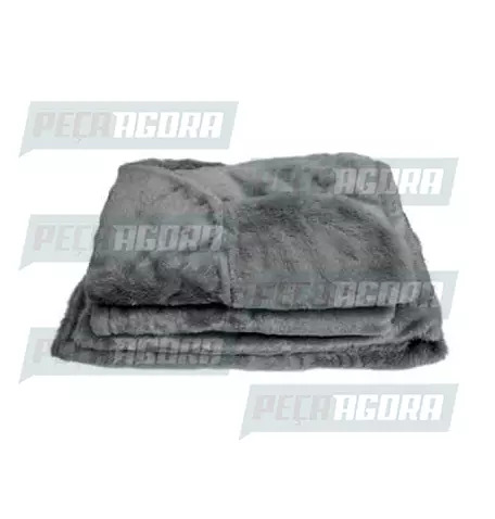 CAPA PELUCIA CHINIL BANCO S/LOGO MB 1113 MOTORISTA/CARONA GAUCHA CINZA (447445)