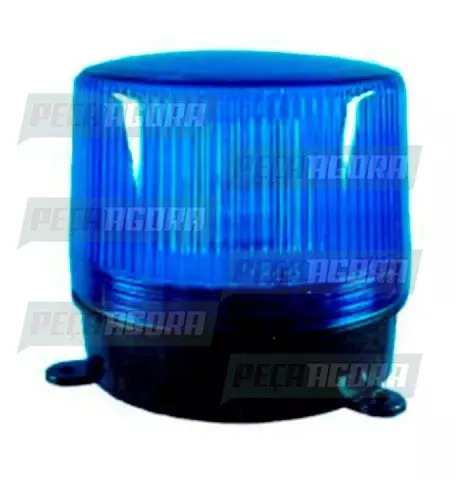 SINALIZADOR ''GIROFLEX'' FLASH AZUL 12V ROTATIVO MAGNETICO DNI (446774)