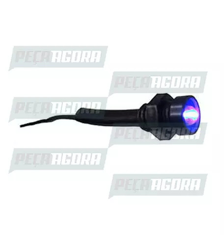 LAMPADA IMPORTADA LED SPOT ROSCA 12V LED AZUL DNI 0590 (448704)