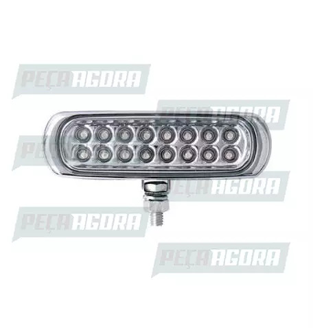 FAROL POLI SLIM COMUM 16 LEDS CROMADO BIVOLT BRANCO (420973)