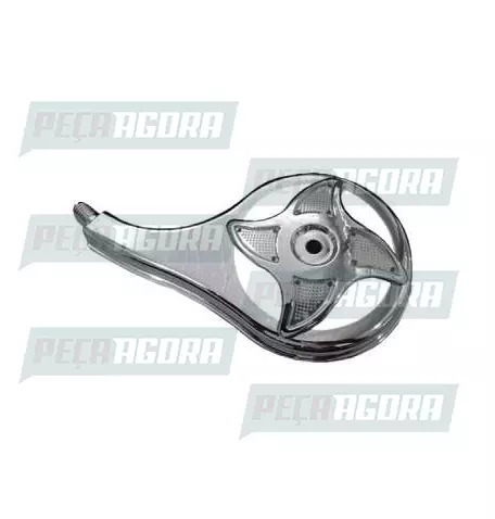 CALOTINHA CROMADA PLASTICA ESTRELA CRISTAL ESQUERDO RODOAR (NF 1352)
