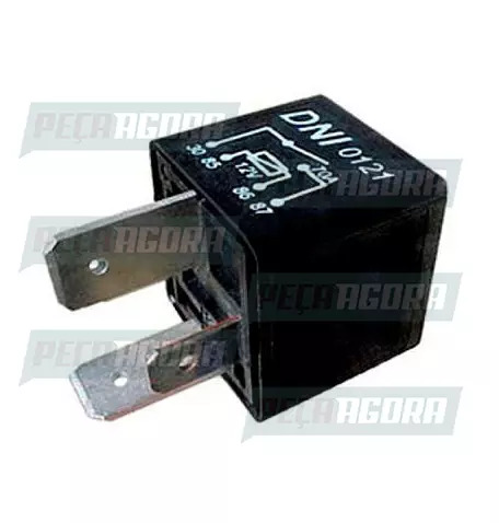 RELE AUXILIAR MERCEDES BENZ 4 TERMINAIS LARGOS 70A 12V - SEM SUPORTE DNI 0121 (0