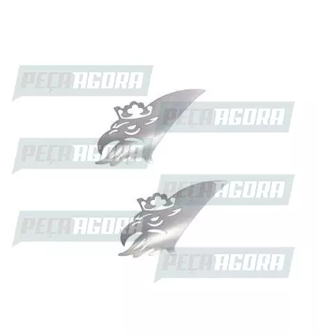 PAR CAPA MACANETA GRIFAO PARA SCANIA 98... INOX (JOGO) JETTA (449923)