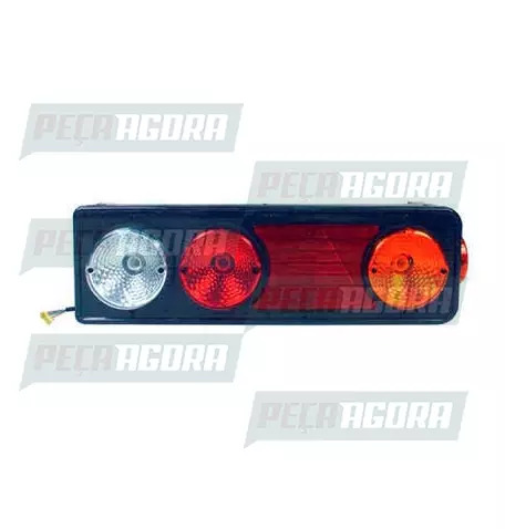LANTERNA TRASEIRA KIT FACCHINI COM TRIANGULO ESQUERDO  TRICOLOR PRADOLUX PL2010 