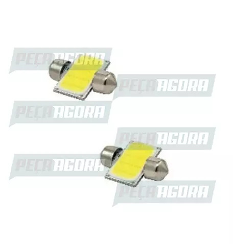 PAR LAMPADA IMPORTADA LED TORPEDO 12V 12 LEDS 31MM BRANCA COB-12C (458473)