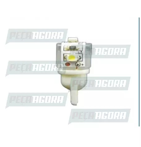 PAR LAMPADA IMPORTADA LED ESMAGADA 24V 03 LEDS VERM. (PAR) (439923)