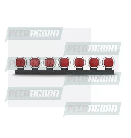 LANTERNA FOGUINHO 7 MARIAS LED VERMELHO CLASSICA 2257 (453177)