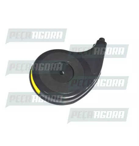 CALOTINHA PRETA PLASTICA GOTA COM REFLETIVO DIREITO  RODOAR (NF 1158)