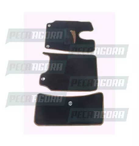 TAPETE CARPETE VOLKSWAGEN CONSTELLATION CABINE P AUTOMATICA BORRACHA MARROM (456