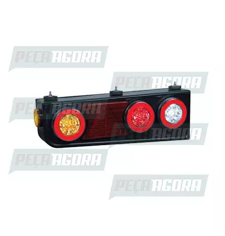 LANTERNA TRASEIRA CARRETA UNIVERSAL 24V HALO LIGHT COM TRIANGULO DIREITO (453112