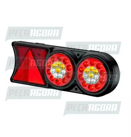 LANTERNA TRASEIRA CARRETA TWO COM LED 12V DIREITO 6 VIAS PADRAO SINALSUL 2083 (4