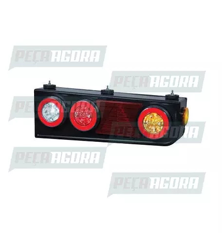 LANTERNA TRASEIRA CARRETA UNIVERSAL 24V HALO LIGHT COM TRIANGULO ESQUERDO (45311