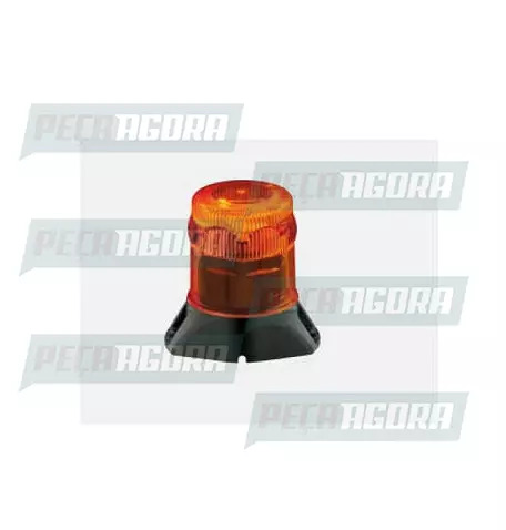 SINALIZADOR ''GIROFLEX'' AMARELO BIVOLT REDONDA COM CONECTOR LED COMPACTO MAGNET
