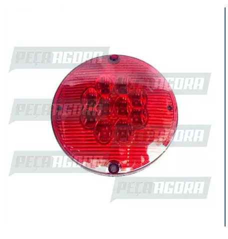 LANTERNA TRASEIRA RANDON COM 10 LEDS 12V VERM.155MM 2073.12 SINALSUL (439159)