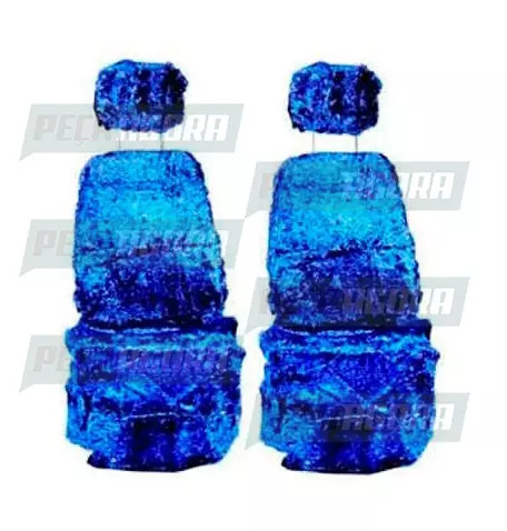 CAPA PELUCIA CHINIL BANCO C/LOGO MB 1938-S MOTORISTA CARONA GAUCHA AZUL (446185)