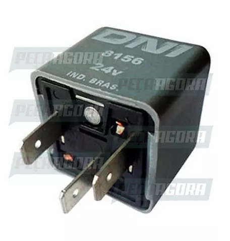 RELE AUXILIAR SONORO MERCEDES BENZ 03 TERMINAIS SEM SUPORTE 24V DNI 8156 (695542