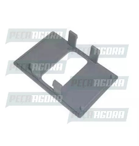 TAMPA PLASTICA DO PAINEL MB BICUDO CINZA 1 FURO CENTRAL (6886897539.)
