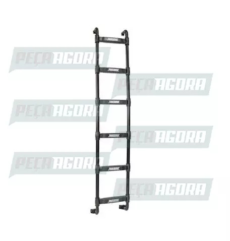 ESCADA TRASEIRA PRETA PARA IVECO EUROTECH/STRALIS 6 DEGRAUS ROTAMIL (441978)