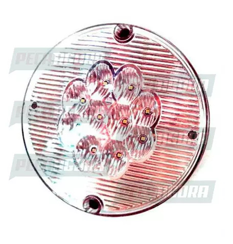 LANTERNA TRASEIRA RANDON COM 10 LEDS 24V CRIST.125MM 2070.24 SINALSUL (424813)
