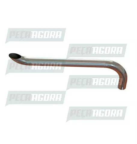 TUBO TERMINAL CURVO CROMADO 5,0'' LONGO 1930MM VOLVO FH NICOLINI (448281)