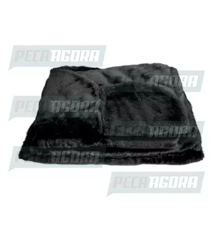 CAPA PELUCIA CHINIL SOFA INDIV.C/LOGO MB 1113 SO CARONA GAUCHA PRETA (457833)