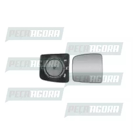 VIDRO ESPELHO MERCEDES BENZ ACTROS CONVEXO COM DESEMBACADOR COM BASE AUXILIAR DI