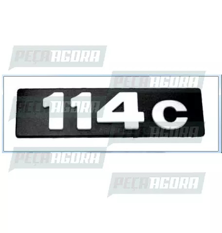EMBLEMA PLASTICO GRADE ORIGINAL PARA SCANIA 114 ''114C'' (13903093)
