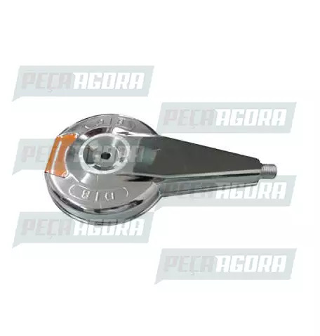 CALOTINHA CROMADA PLASTICA LIGHT COM REFLETIVA LARANJA RODOAR (424925)