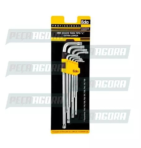 CHAVE TORX JOGO 09 PECAS TIPO L (EXTRA LONGA) (446544)