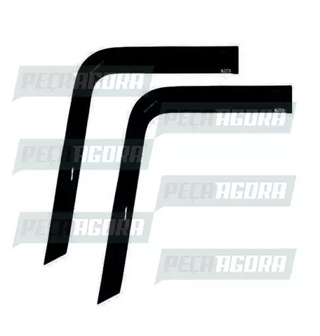 PAR PAR CALHA CHUVA FORD CARGO 2011 - INTEIRA (FIXADA VIDRO) (448292)