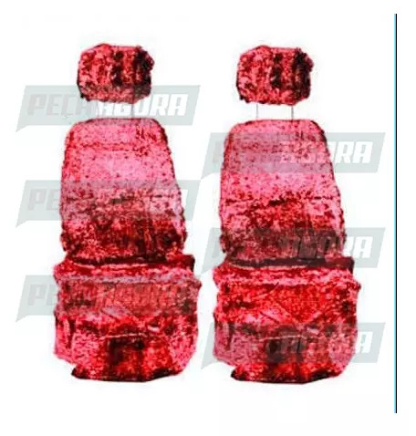 CAPA PELUCIA CHINIL BANCO S/LOGO MB ATEGO 2016/17/18/19 2 BANCOS GAUCHA VERMELHA