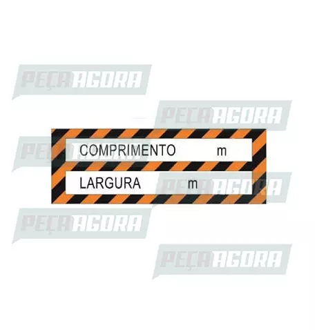 FAIXA TRASEIRA COMPRIMENTO/LARGURA 2,80X0,80MT AVERY (444289)