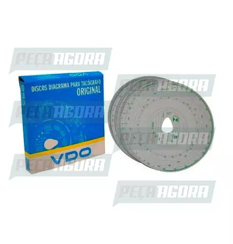 DISCO SEMANAL VDO 180X7D (CX COM 10 UNS) TACOGRAFO OBRIGATORIO (452623)
