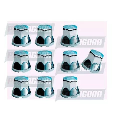 CAPA PORCA RODA UNID.  CROMADA PADRAO 32 TRACAO FUNNY (445704)