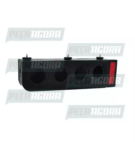 LANTERNA TRASEIRA SO CAIXA RANDON COM ABA REFLETIVA ESQUERDO PRADOLUX PL2006 (44